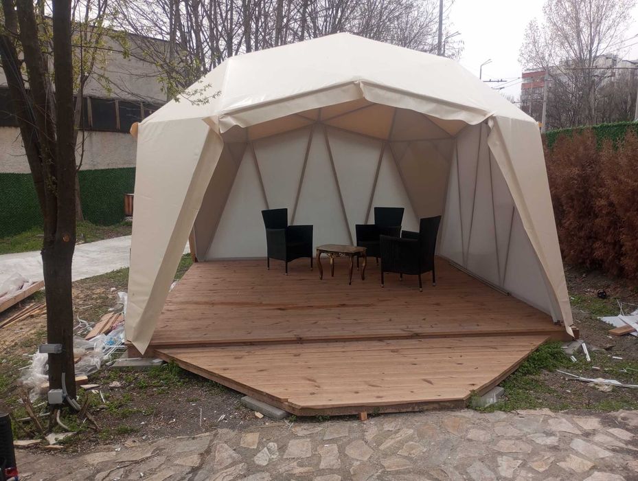 Куполна къща беседка оранжерия. Всякакви размери от различни материали