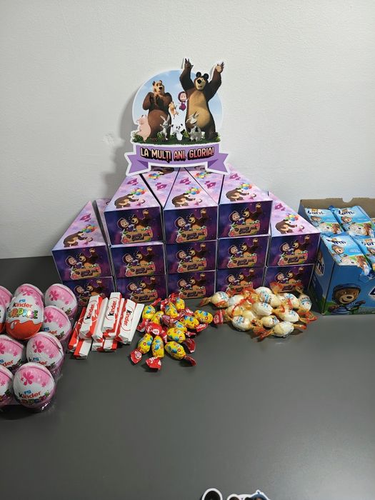 Torturi cutiuțe cu dulciuri copii - aniversare grădiniță/petrecere
