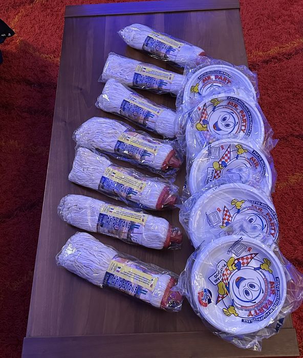 Mopuri si farfurii de unica folosinta