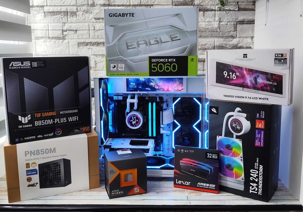Calculator / PC Gaming AM5 – Ryzen 5 7500X3D + RTX 5060 + 32GB DDR5 + Periferice