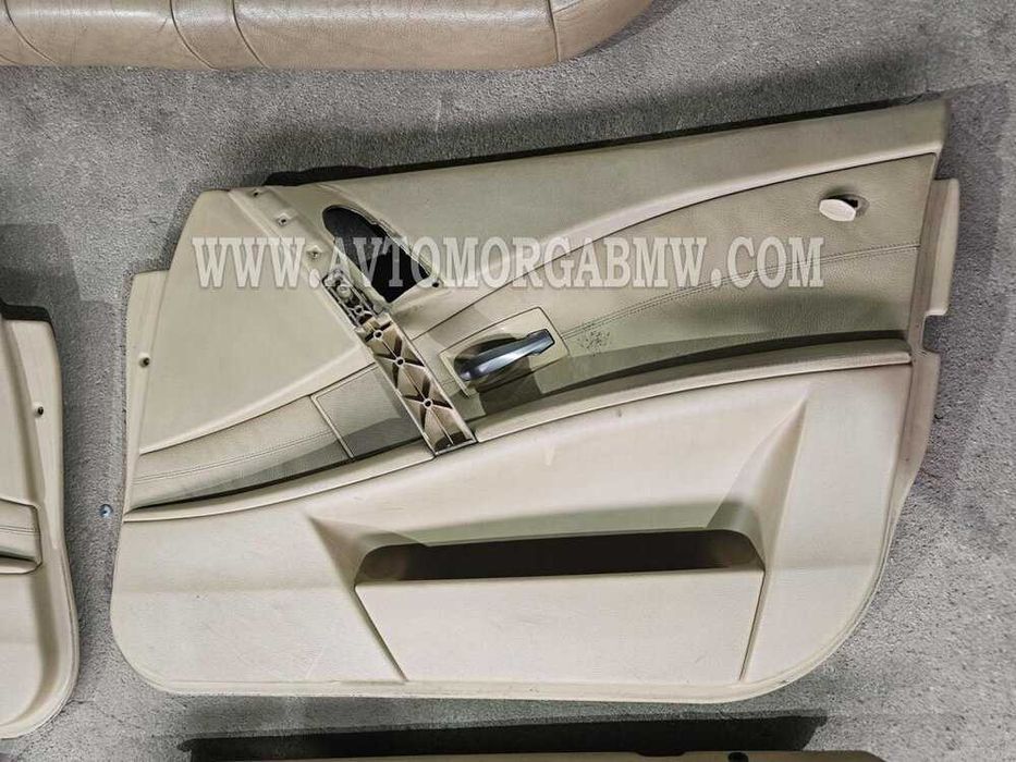 БМВ Е60 5 серия Бежов кожен салон БМВ BMW E60