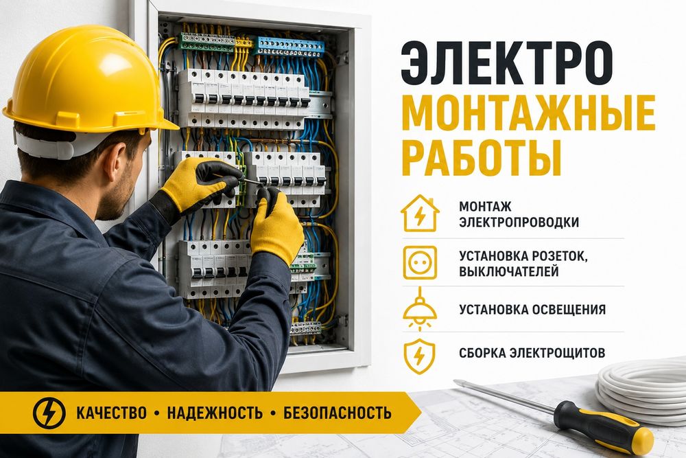 Электромонтаж любой сложности