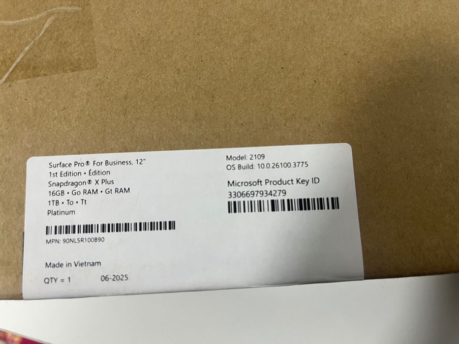 Microsoft surface Pro Business 12