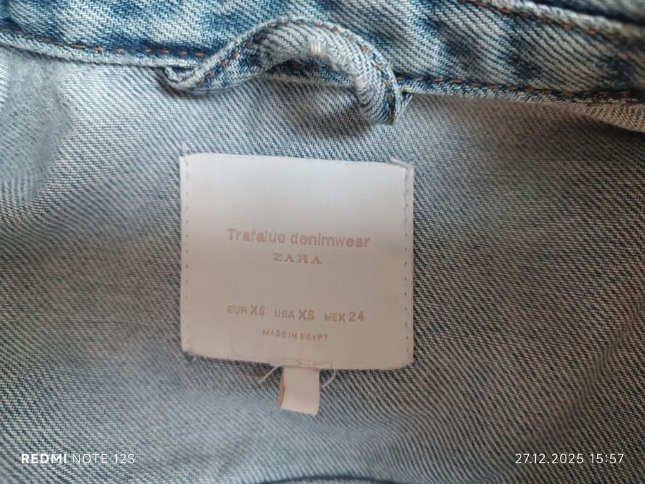 Geaca de blugi Zara mărime XS