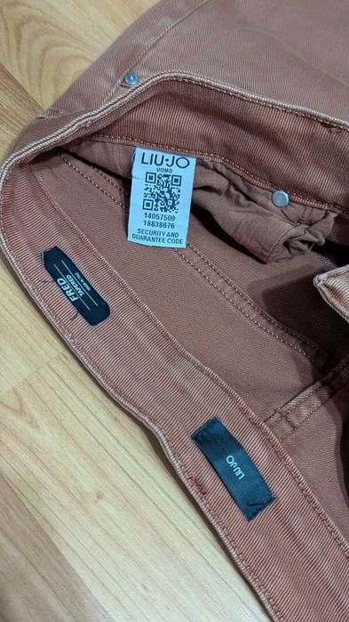 Blugi Liu Jo Uomo Originali Made in Italy – Model FRED Tapered (Cărămidziu)
