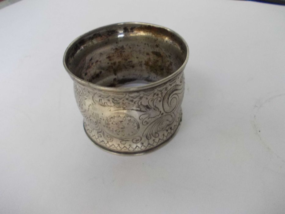 Inel vechi din argint pentru servet 2