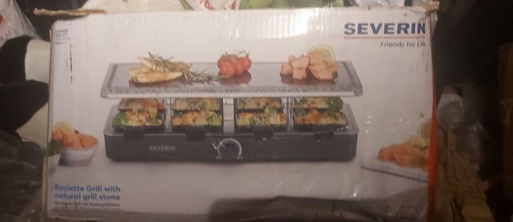 Grătar electric cu piatra marca severin nou