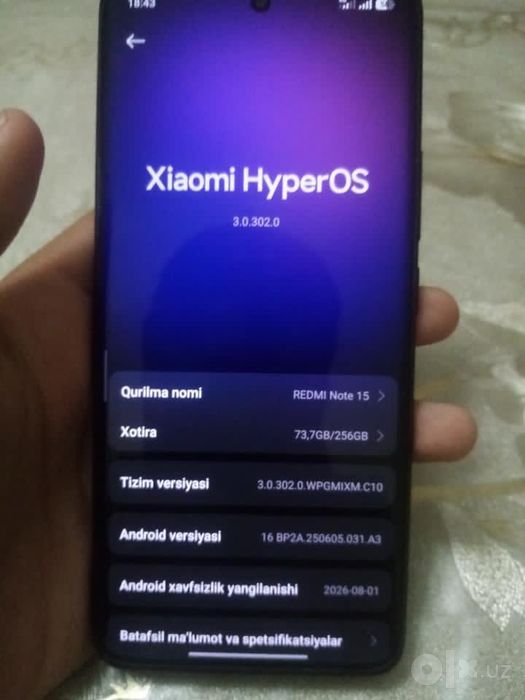 Redmi note 15 5G 256