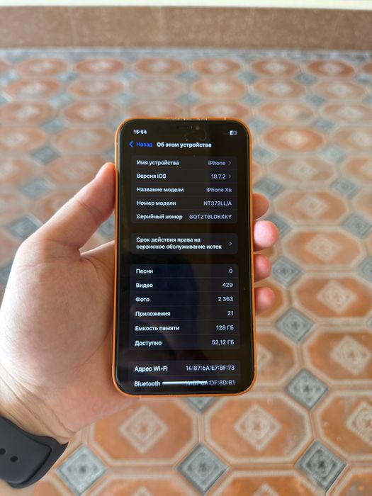iPhone XR 128GB (17 Pro korpus) sotiladi