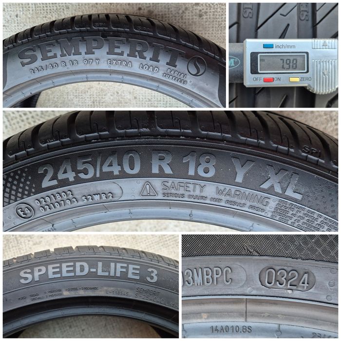 O bucată 245/40 R18 vară - una Michelin Fulda Semperit