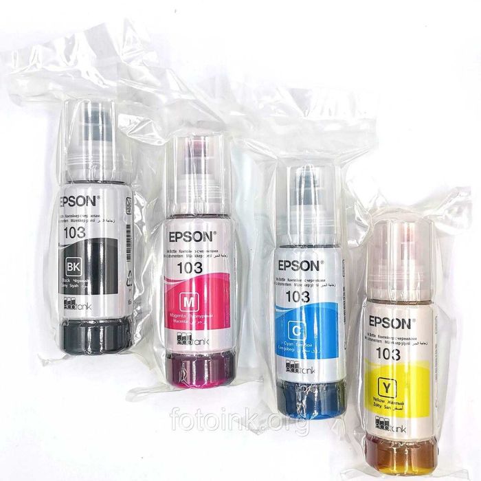 Чернила для Epson 103 для струйных принтеров Epson L3200, L3260, L5290