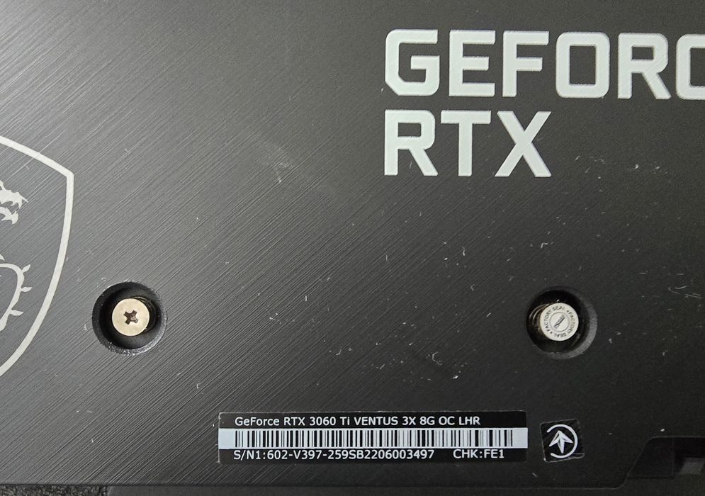 NVIDIA GeForce RTX 3060 Ti MSI VENTUS 3X 8G (Valabil din 04/05/2026) Nu livrez in tara Colectare din IASI