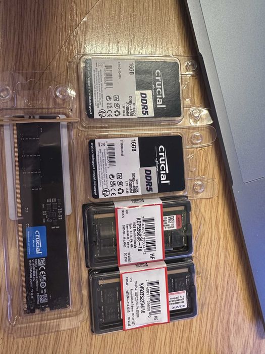 SSD Samsung Pro 500GB WD Black 1TB Ram Crucial 16GB DDR5