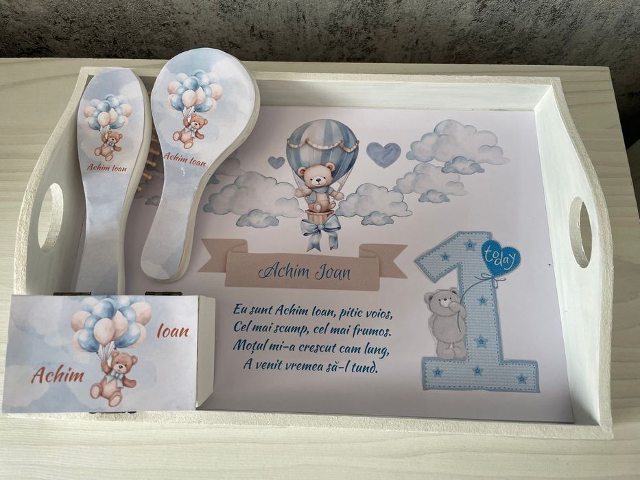 Set aniversare 1 an, tavita moț.