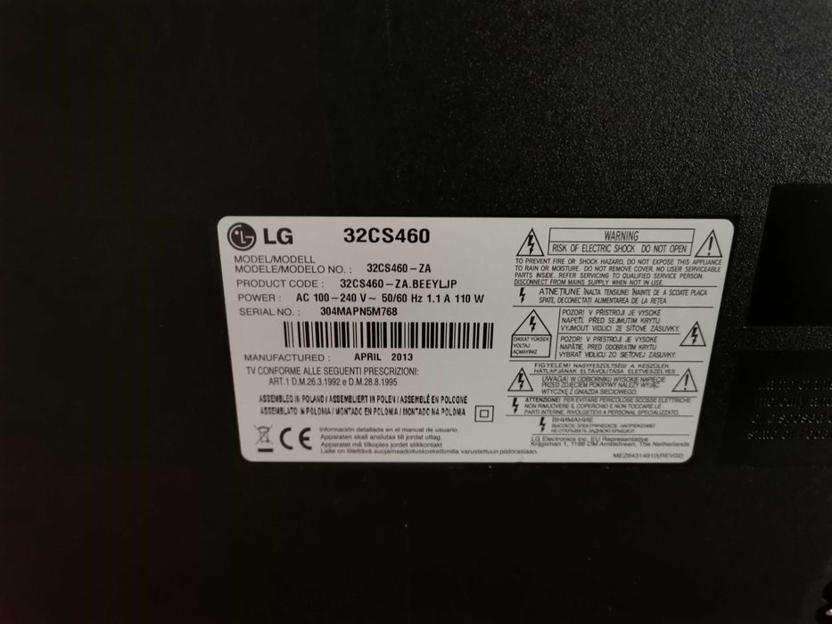 Телевизор Lg 32cs460