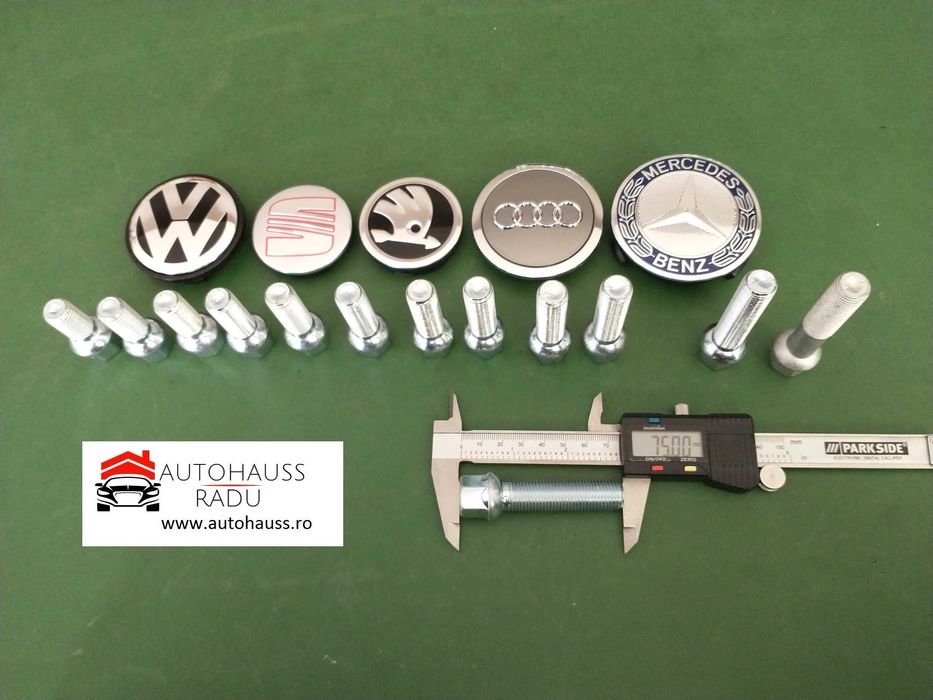 Prezoane VW Audi Mercedes M14 x 1,5 filet 55 mm Total 75 mm cap Raza