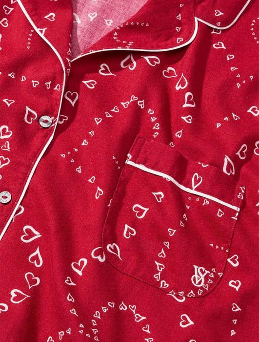 Set pijamale lunga Victoria's Secret flanela bumbac SUA pijama XS S M