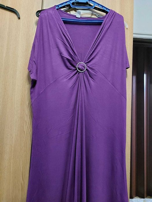 Rochie mov din bumbac