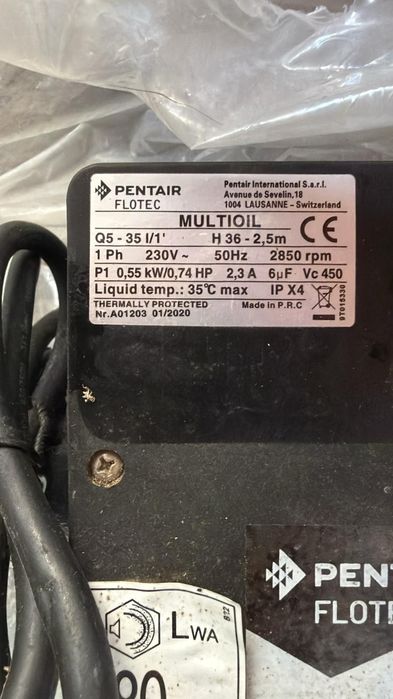 Pompă Pentair flotec diesel/benzină/ulei