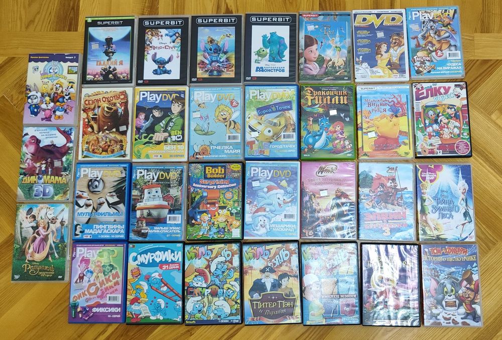 Dvd диски мультфильмы 31 шт