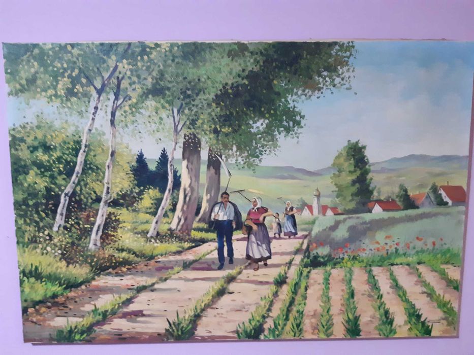 Vând tablouri pictate pe pânza