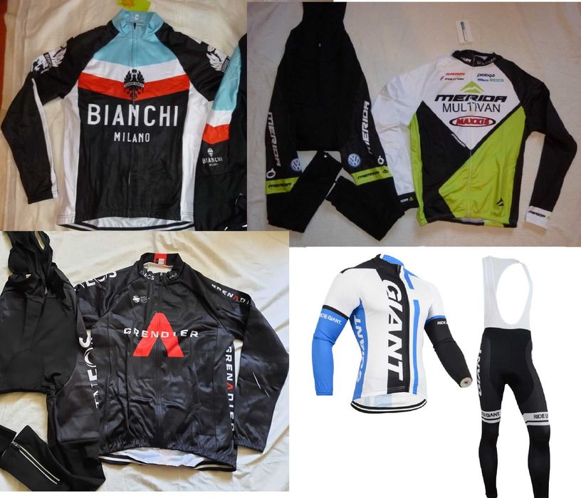 Set bluza pantaloni iarna bianchi merida cannondale cube bmc scott focus sky giant focus trek