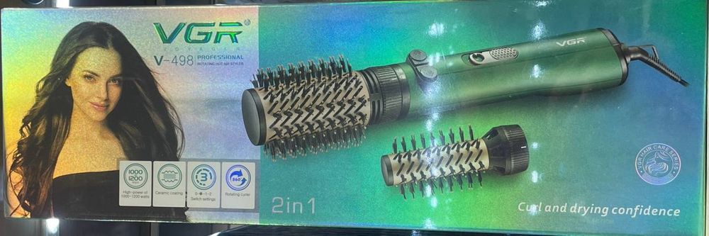 CRONIER 2 in 1 фен-щётка с вращением 1200W