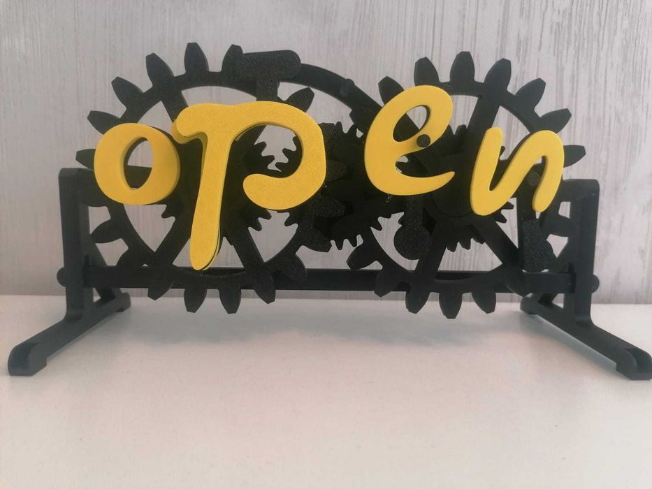 open - closed semn din material plastic - 50 lei