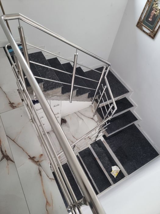 Balustrada din inox si lemn