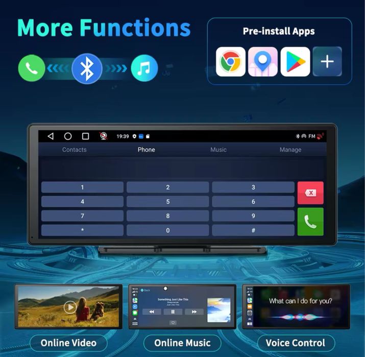 Navigatie Universala Android 13 & Carplay 11.3inch 2GB RAM 32GB