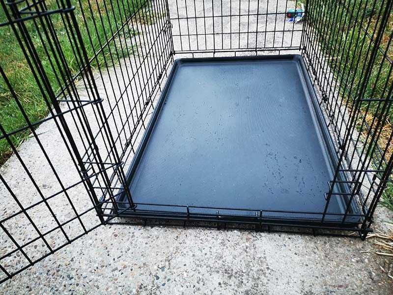 транспортна клетка метална сгъваема 92x57x62см за куче, стационар