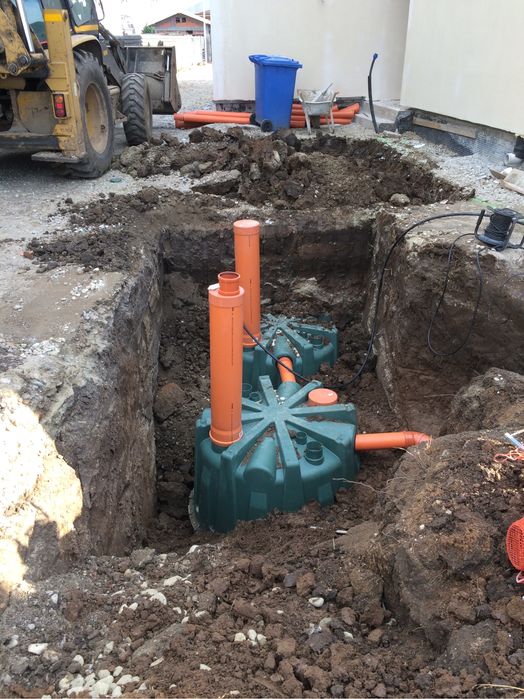 Fosa septica, ecologica cu drenaj GRAF pentru 2-4 LE, 6-8 locuitori.