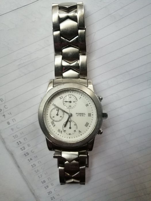 Часовник Fossil оригинален мъжки часовник метална каишка