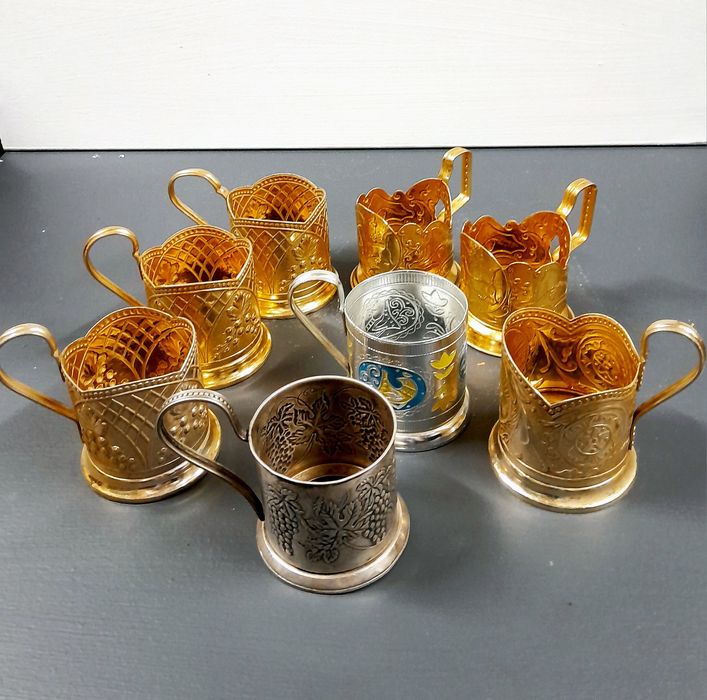 Подстаканники эпохи СССР.