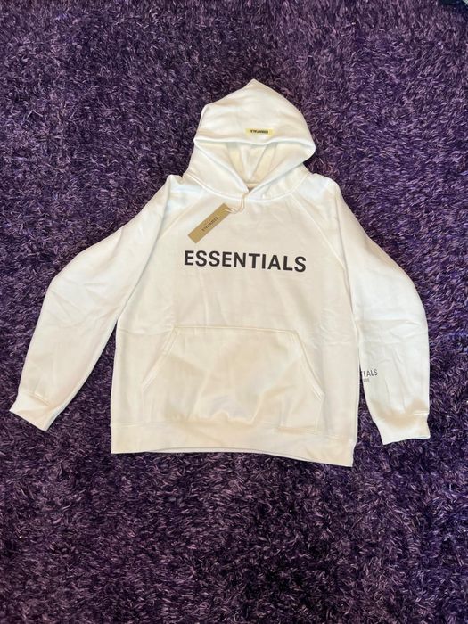 Hanorac Essentials Alb