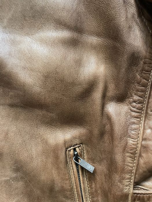 Massimo Dutti / мъжко кожено(естествена) яке XL