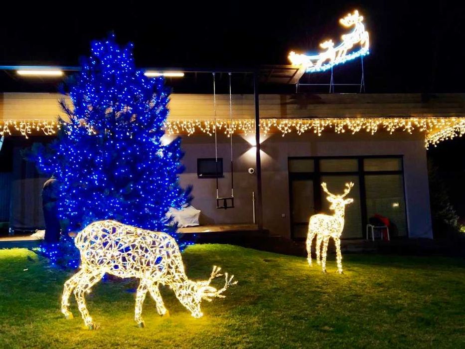Urs LED gigant 270 cm — figura decorativa metalica | IN STOC