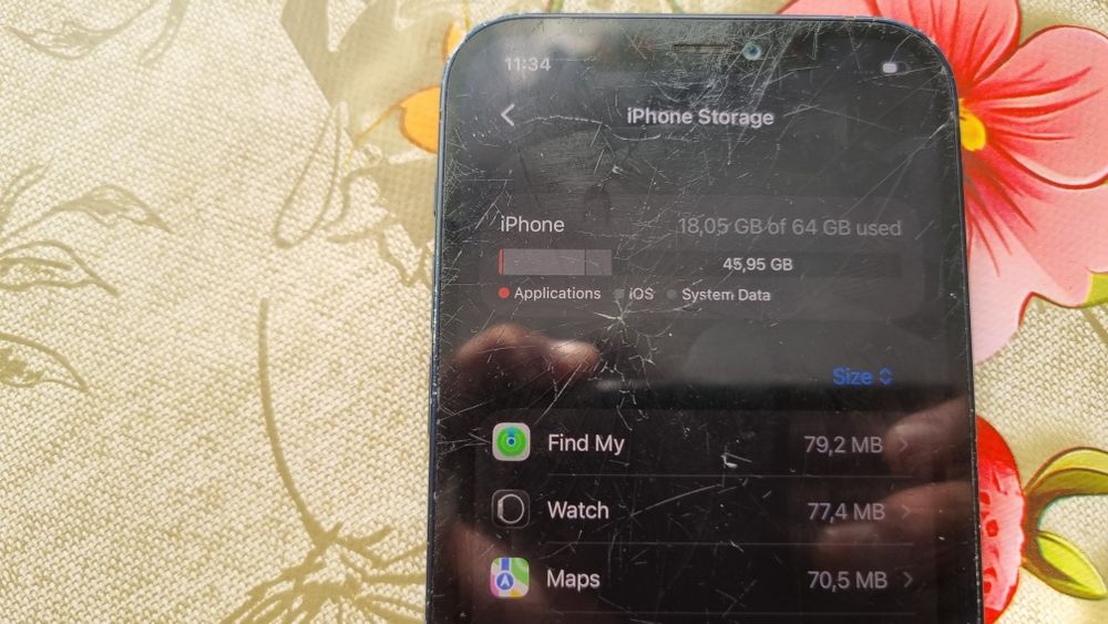 Telefon iphone 12 64gb semi defect