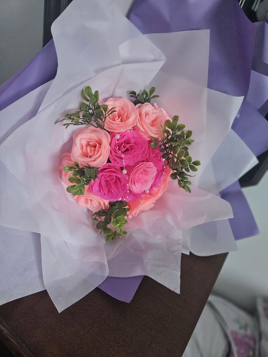 Aranjamente florale din sapun si silicon