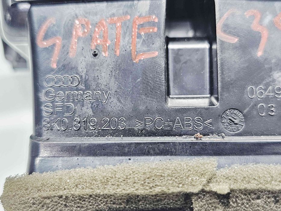 Grila aerisire spate Audi A4 (8K5, B8) Avant [Fabr 2008-2015] 8K08192