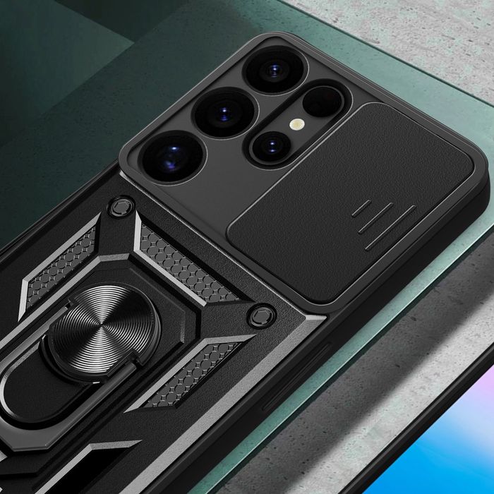 Удароустойчив Кейс RingCase с Капак за Samsung Galaxy S25 Ultra S24