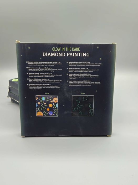 Diamond Painting  диамантен гоблен на платно 20x20 см (Космос/Планети)