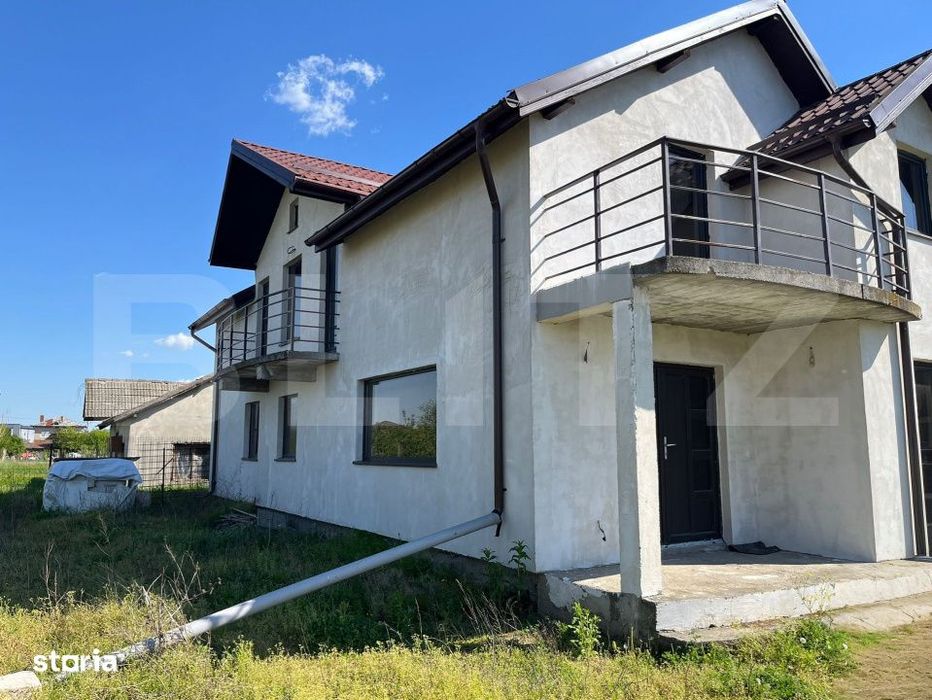 Casa P+M, semifinisata, scd 190mp, 595 mp teren, Cart. Popoveni