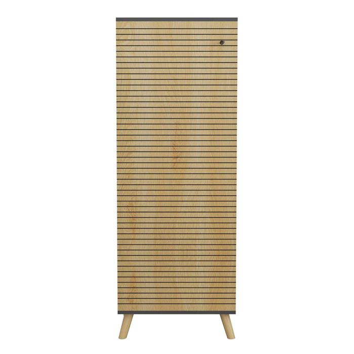 Шкаф за обувки Puzzle-home HM8954, ПДЧ, Два цвята, 50Χ38Χ135Hcm.