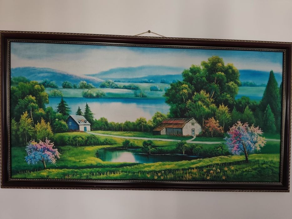 Set 2 Tablouri decorative pe pânză, înrămate (Peisaje)