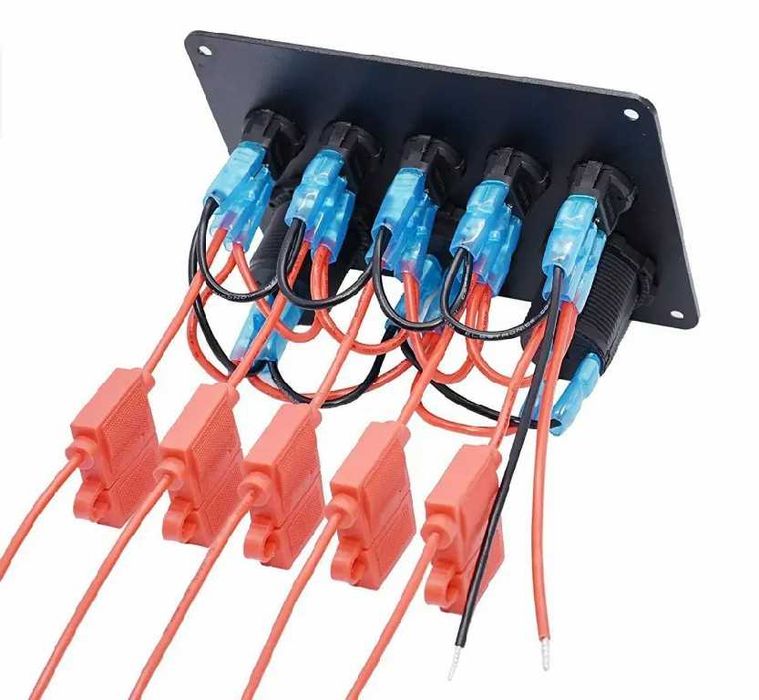 PANOU kit 5 butoane on off AUTO voltmetru incarcator PRIZA AUTO 12V 24