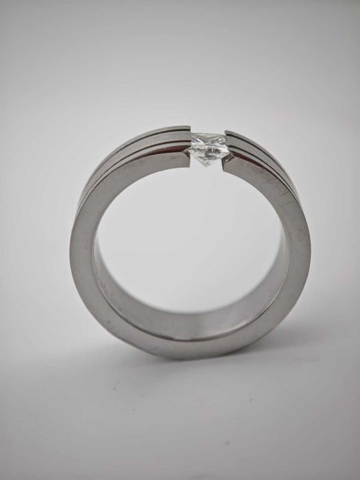 inel tension diamant natural 0.45ct