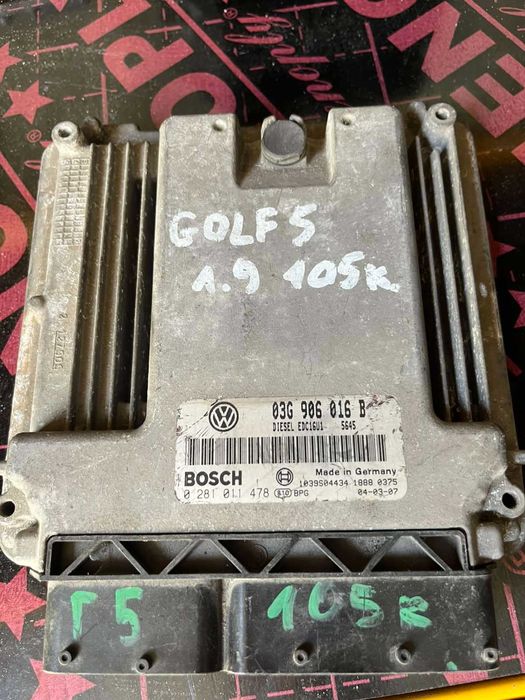 компютър за двигател volkswagen golf 5 2006г. 1.9