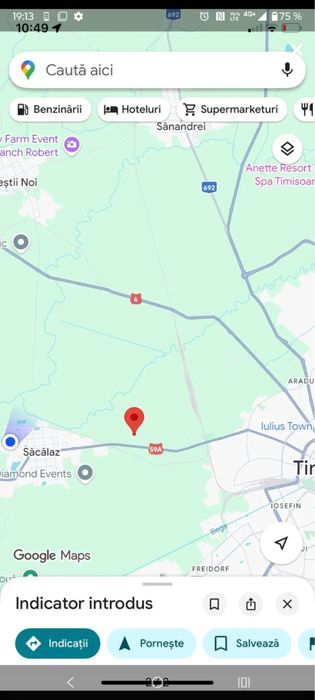 Teren  intravilan Sacalaz 2 fronturi  , unul de 27 ml