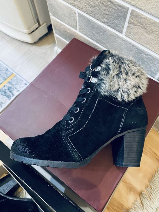 Зимняя кожаная обувь. Производство Турция. Размер 37